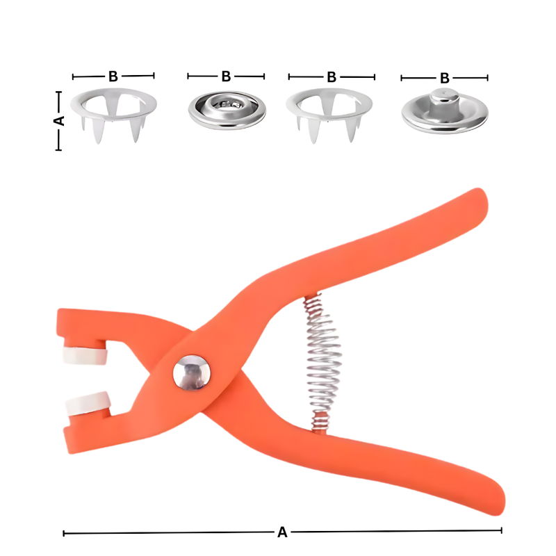 Quick Assembly Snap Button Press