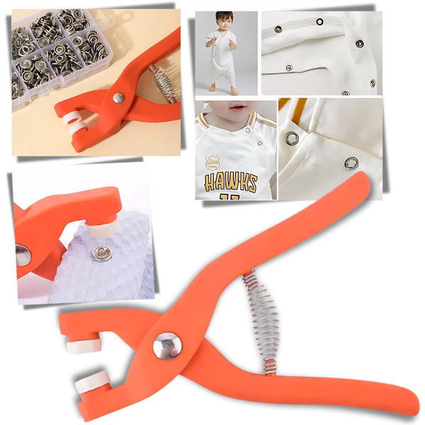 Quick Assembly Snap Button Press
