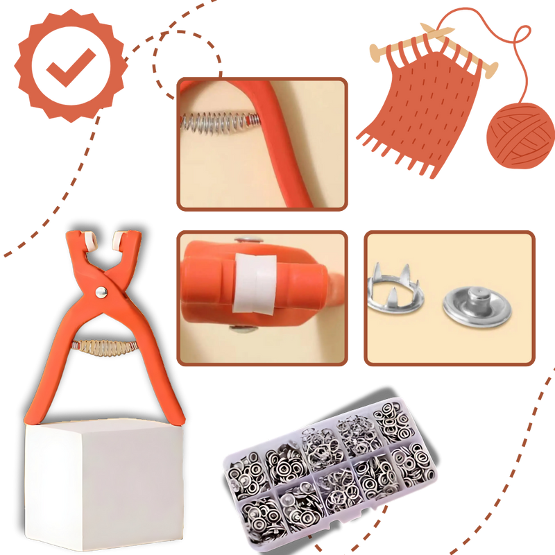 Quick Assembly Snap Button Press