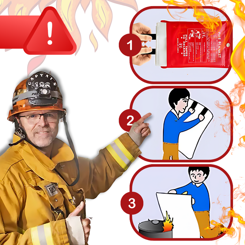 Quick Extinguishing Emergency Fire Blankets