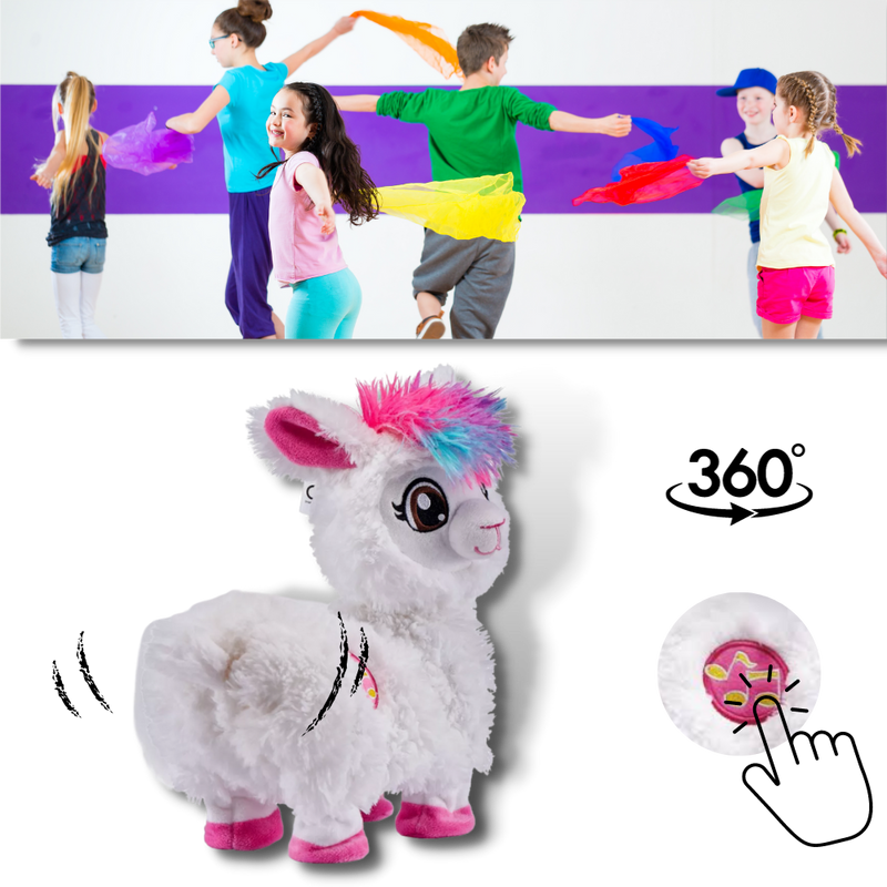 Rainbow Dancing Llama Musical Shakin Toy