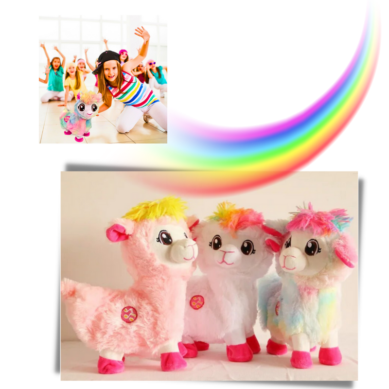 Rainbow Dancing Llama Musical Shakin Toy