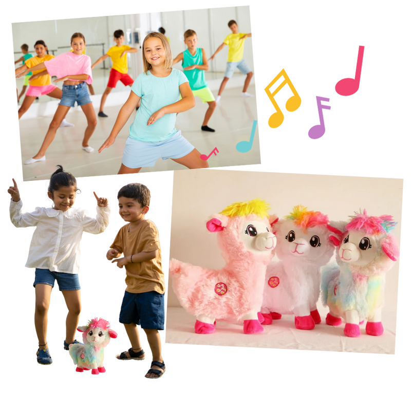 Rainbow Dancing Llama Musical Shakin Toy