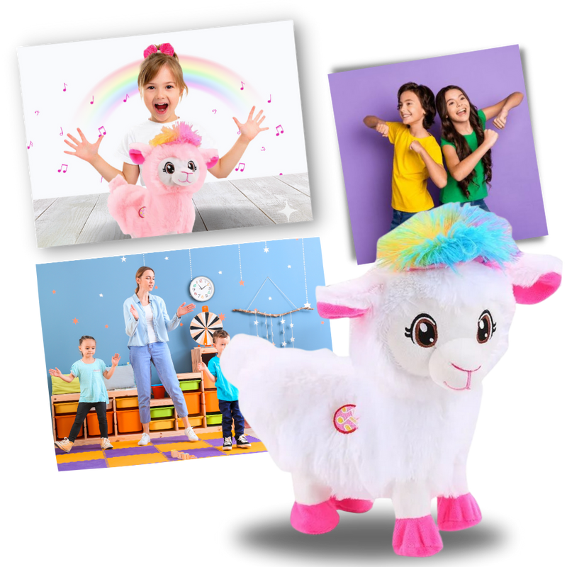 Rainbow Dancing Llama Musical Shakin Toy