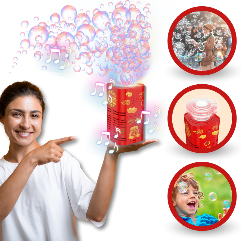 Rechargeable Firework Bubble Machine