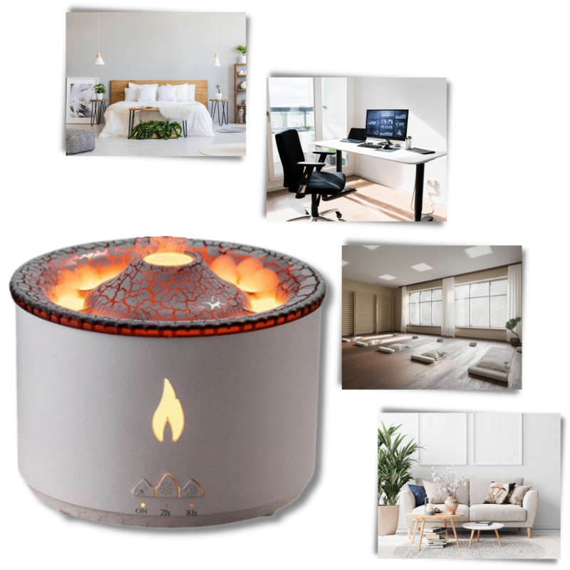 Relaxing volcano humidifier