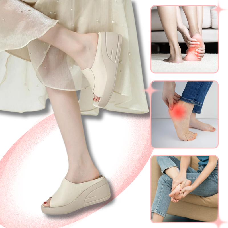 Shock Absorption Orthopedic Heeled Sandals