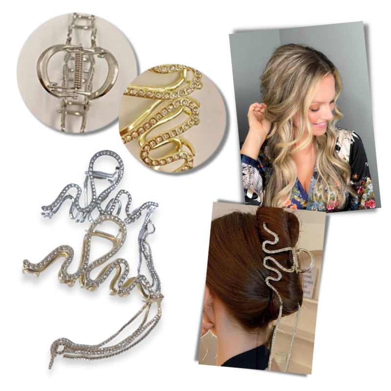 Snake Tassel Claw clip for hair