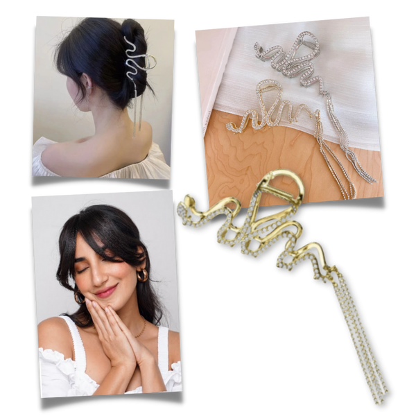 Snake Tassel Claw clip for hair