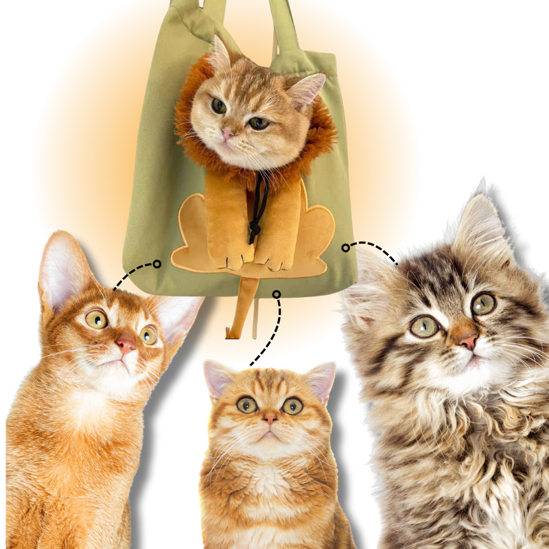 Soft & Breathable Lion Cat Bag