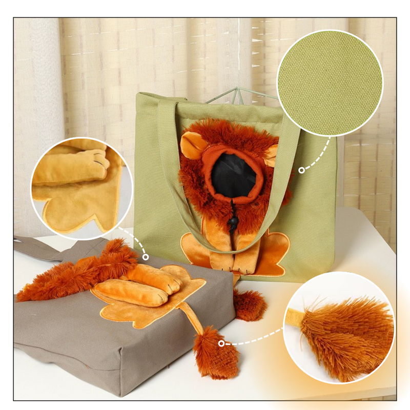 Soft & Breathable Lion Cat Bag