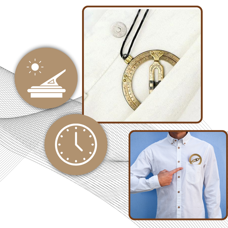 Solar Accuracy Pocket Sundial Watch