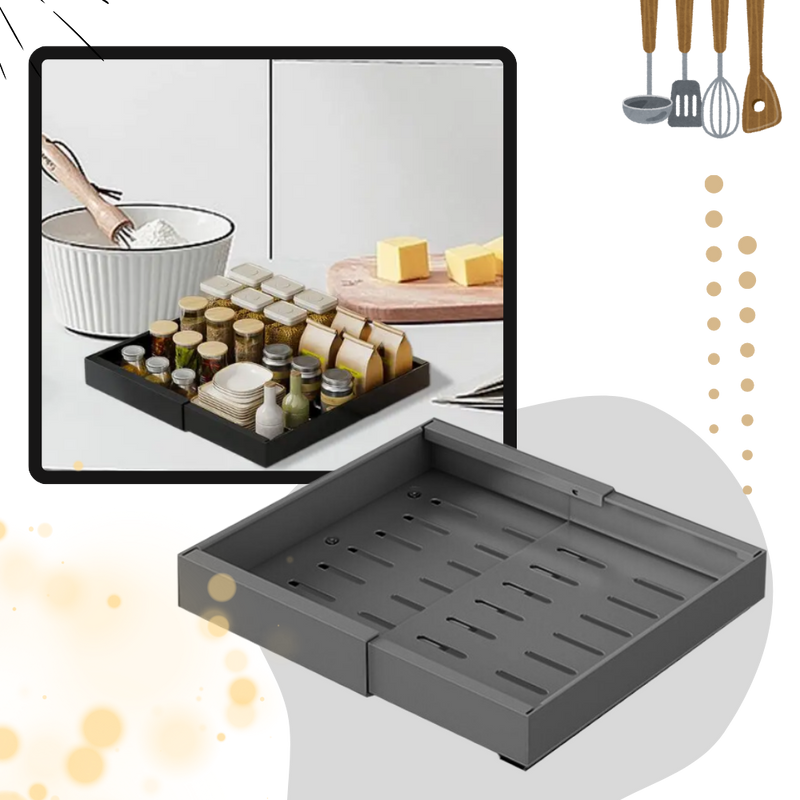 Space Saving Slide Out Cabinet Organizer
