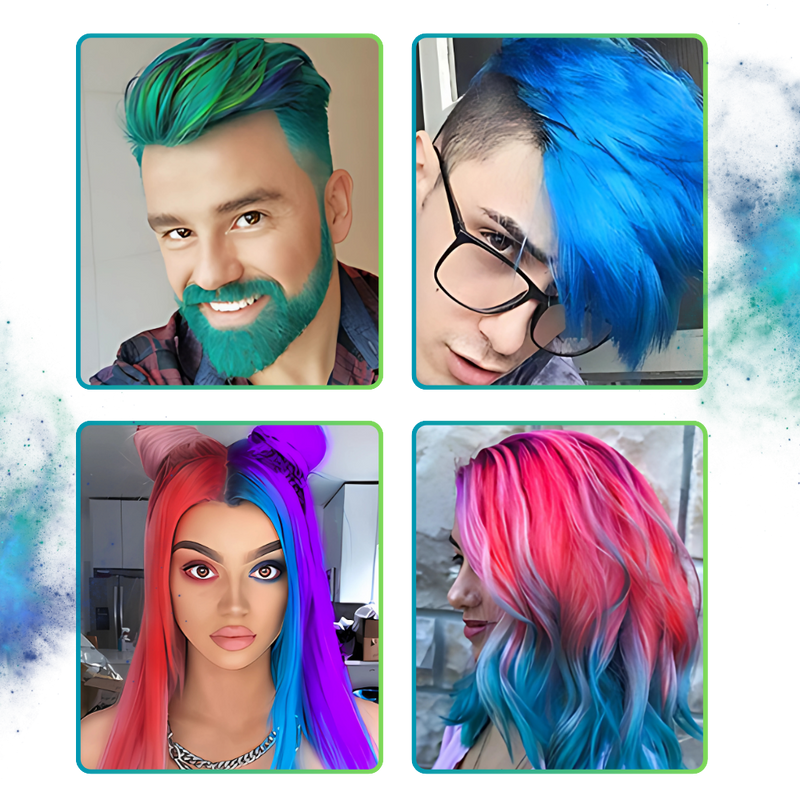 Temporary Vibrant Hair Wax Coloring