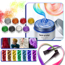 Temporary Vibrant Hair Wax Coloring