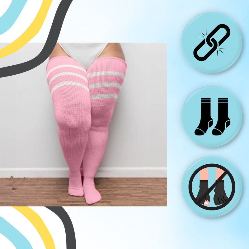 Toe Reinforced Women's Thigh High Socks