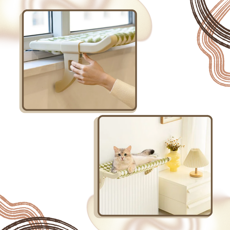 Tool-Free Cat Bed & Window Perch