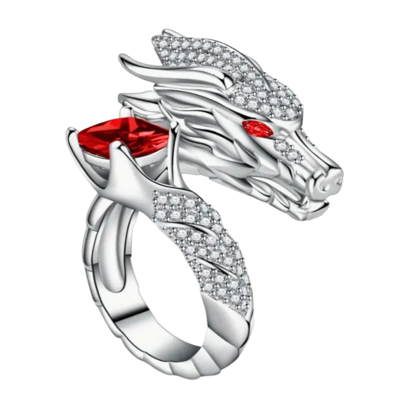 Unique Handmade Silver Dragon Ring