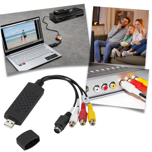 USB 2.0 Easier Cap Video TV DVD VHS DVR Capture Adapter