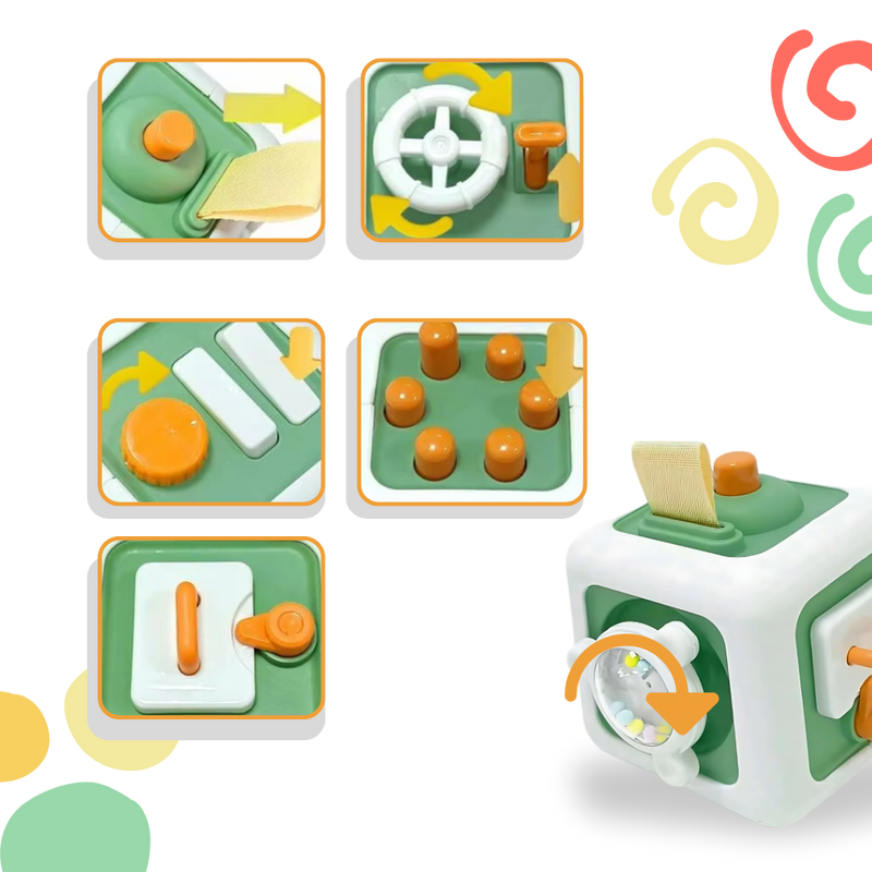 Vibrant 6 in 1 Busy Cube Sensory Toy