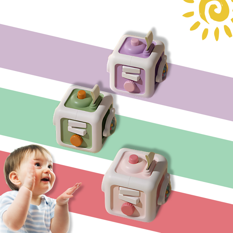 Vibrant 6 in 1 Busy Cube Sensory Toy