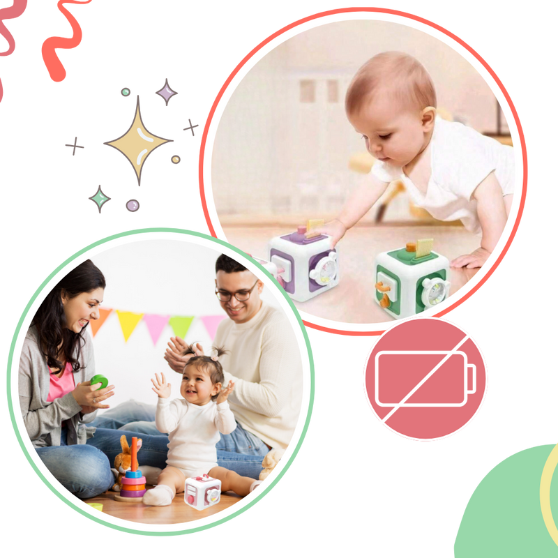 Vibrant 6 in 1 Busy Cube Sensory Toy