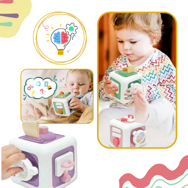 Vibrant 6 in 1 Busy Cube Sensory Toy