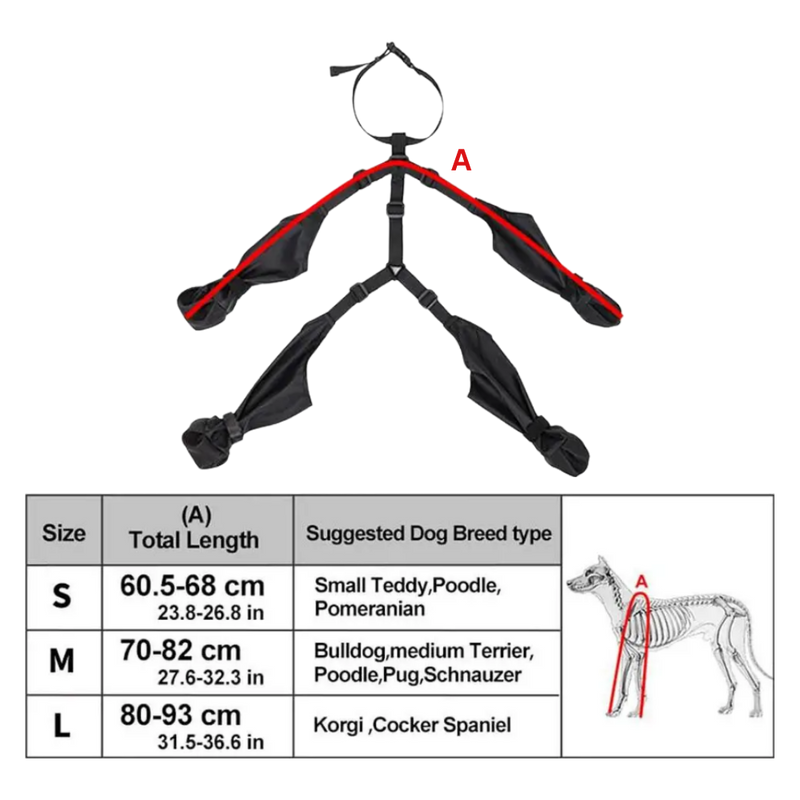 Waterproof Dog  Suspenders Boots