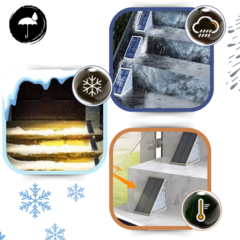 Waterproof Solar Step Lights